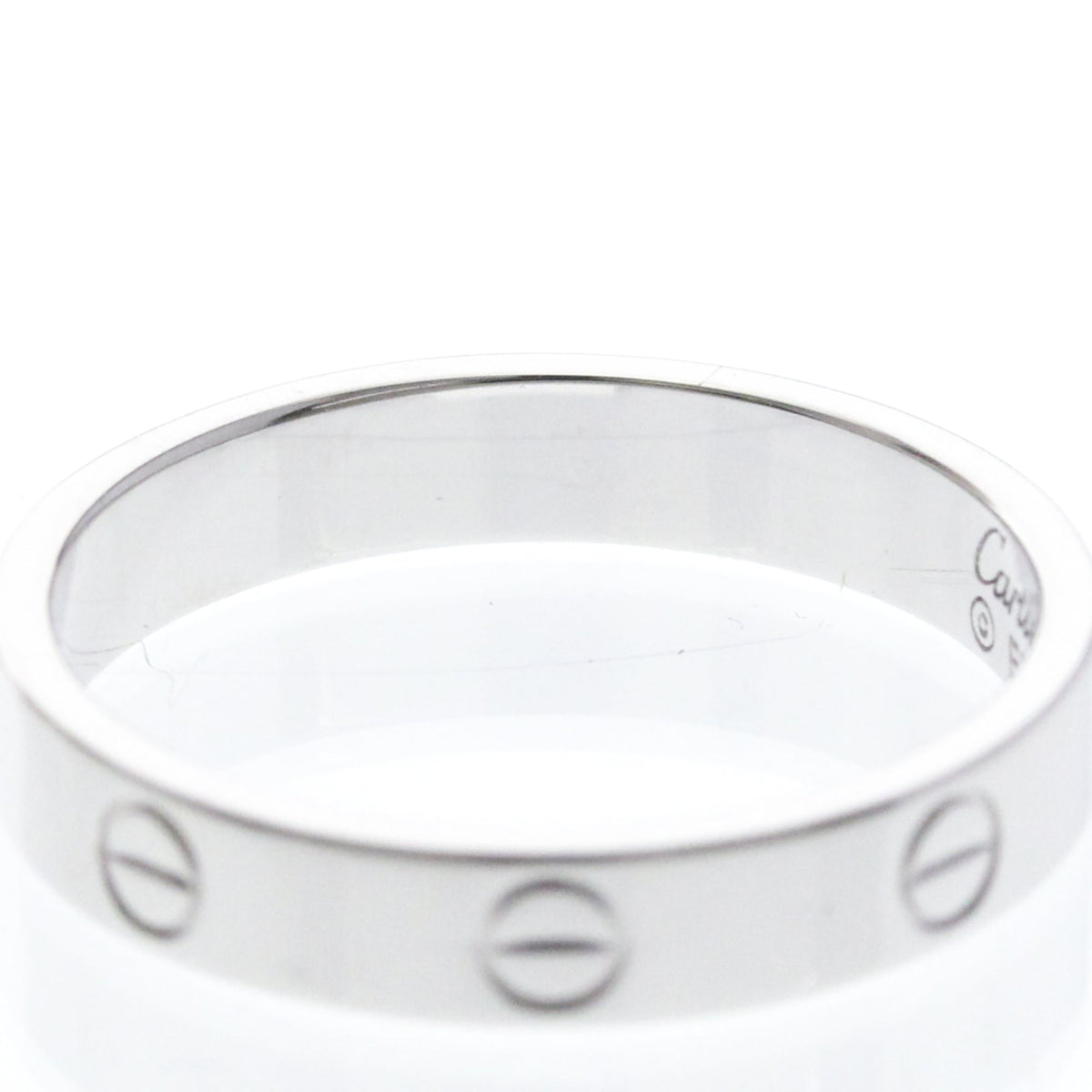 PRE-OWNED Cartier Mini Love Ring · 18K White Gold