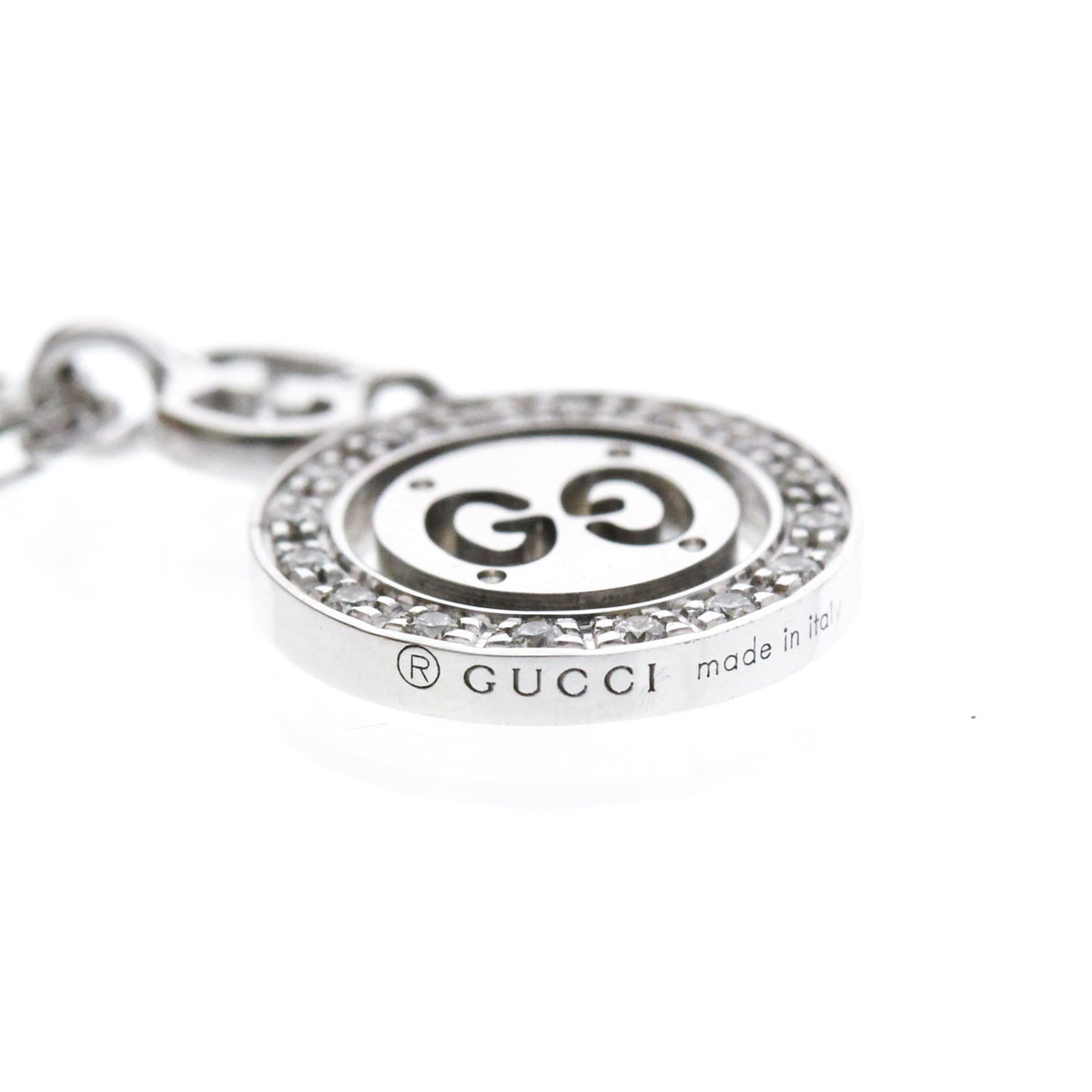 PRE-OWNED Gucci Icon · 18K White Gold · Diamond