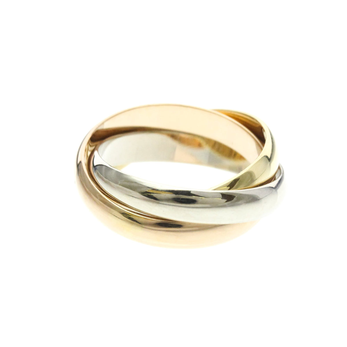 PRE-OWNED Cartier Trinity · Tri-Gold Size 6