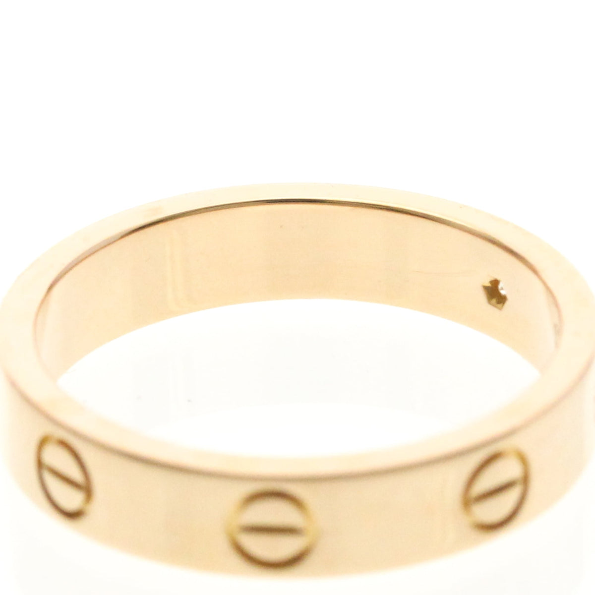 PRE-OWNED Cartier Mini Love · Rose Gold · Diamond Size 6.25
