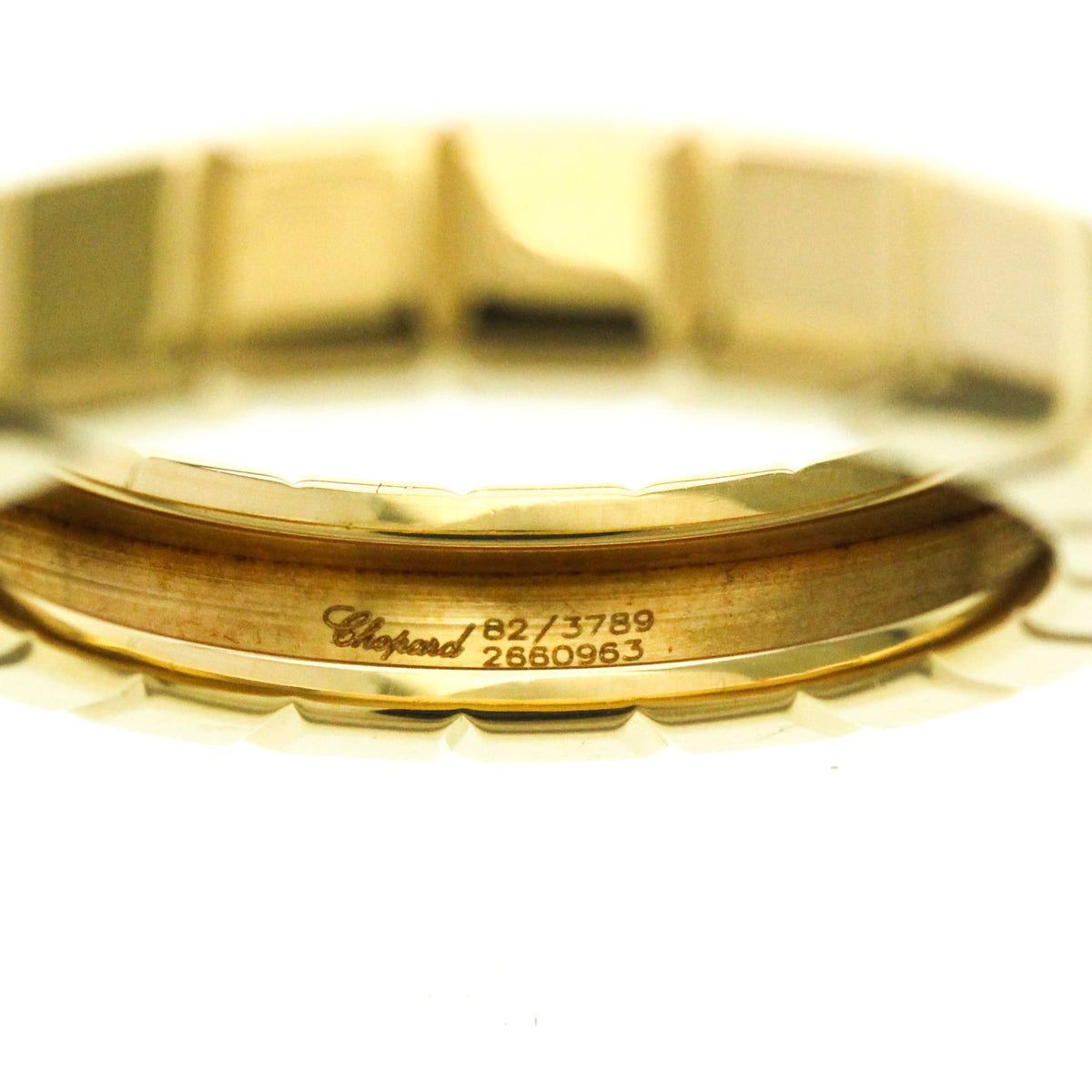 PRE-OWNED Chopard Ice Cube · 18K Yellow Gold · Diamond Size 6-6.5