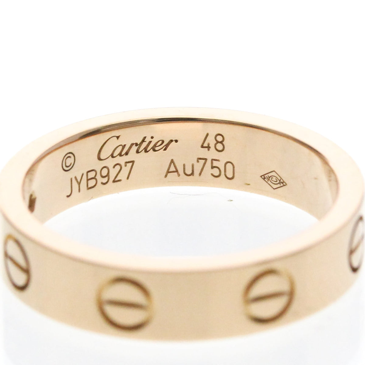PRE-OWNED Cartier Mini Love · Rose Gold · Diamond Size 4.5