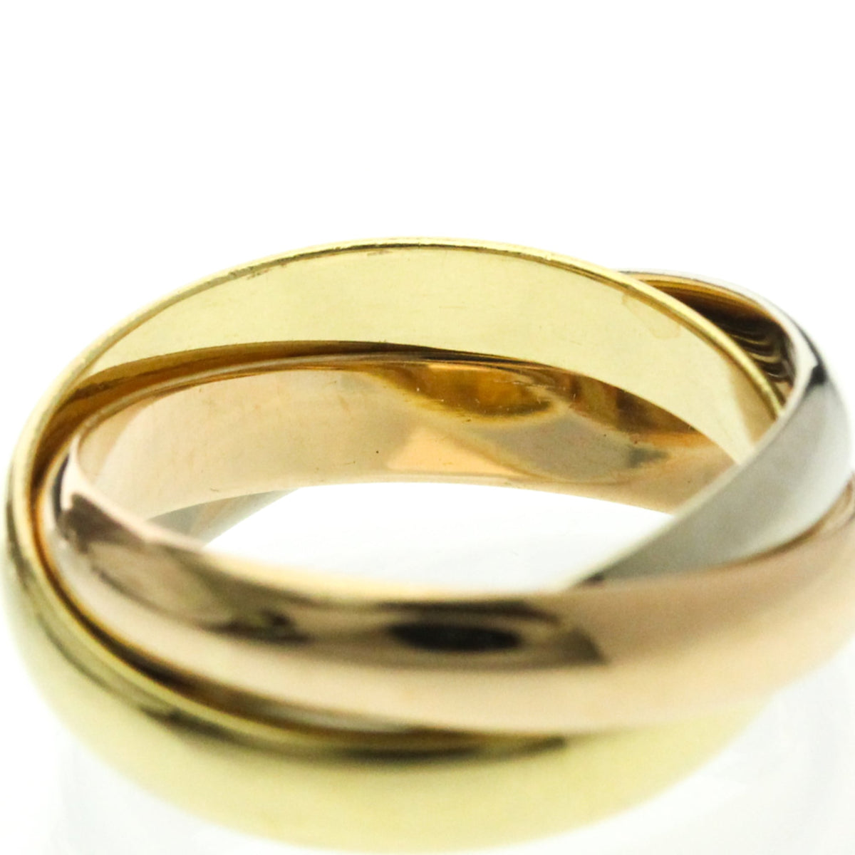PRE-OWNED Cartier Trinity · Tri-Gold Band Ring Size 6