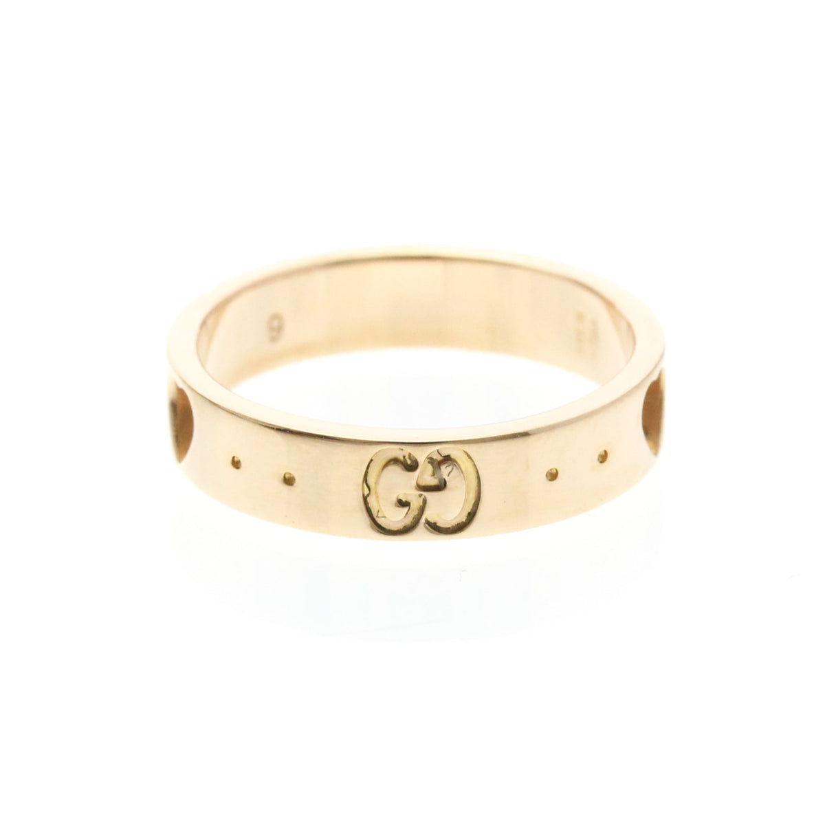PRE-OWNED Gucci Icon Amor · Rose Gold Size 5
