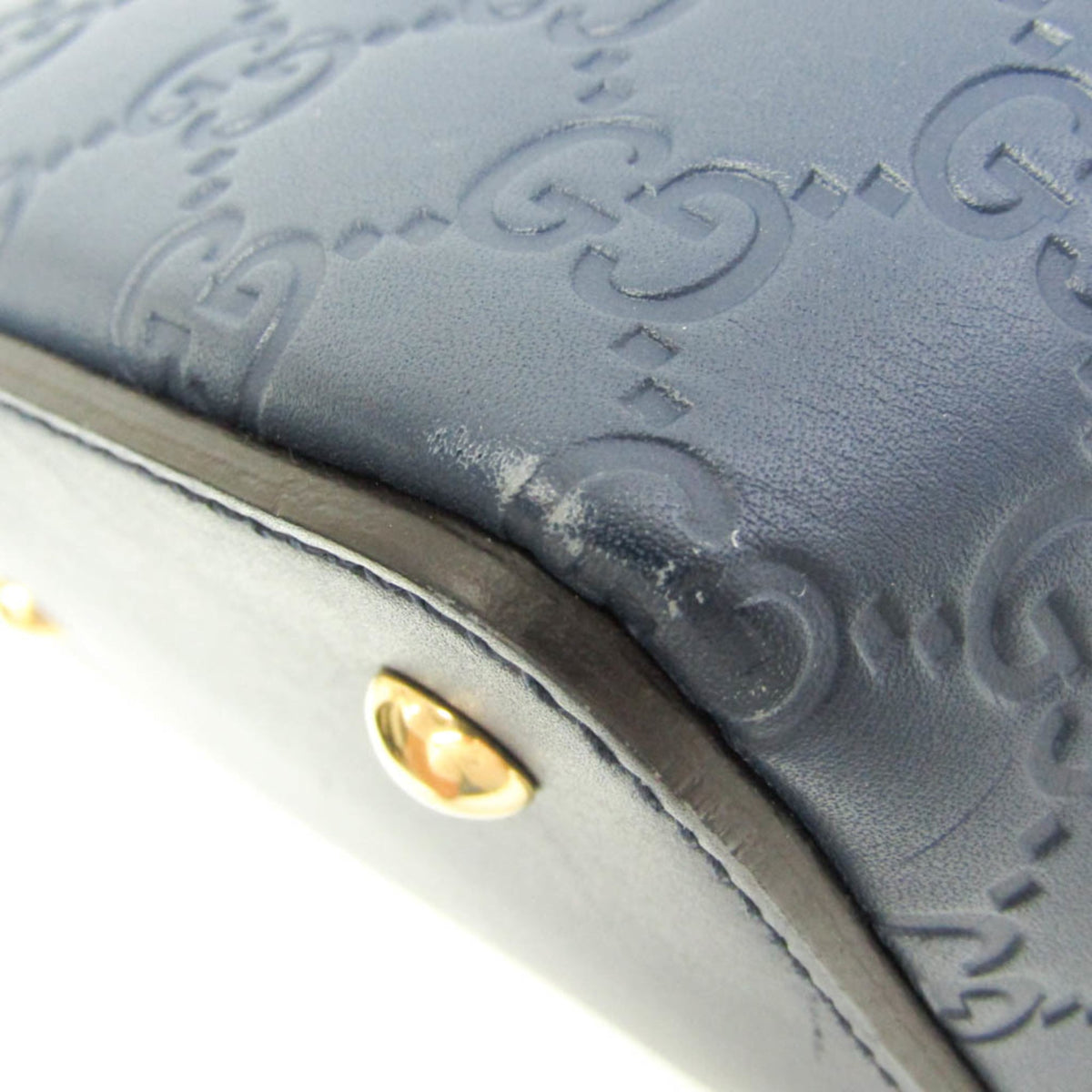 PRE-OWNED Gucci Guccissima · Calfskin · Gold Hardware