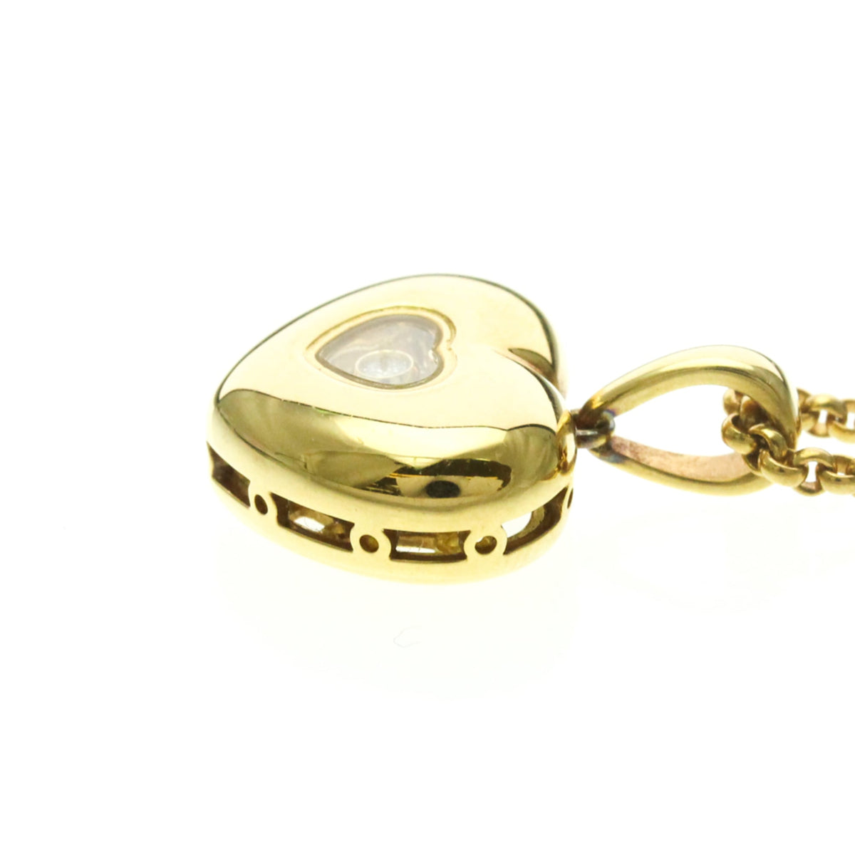 PRE-OWNED Chopard Happy Diamonds Heart · 18K Yellow Gold