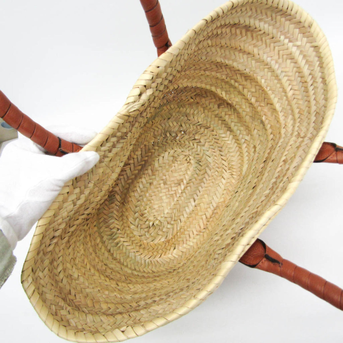 PRE-OWNED Chloé Marcie Basket · Raffia & Leather