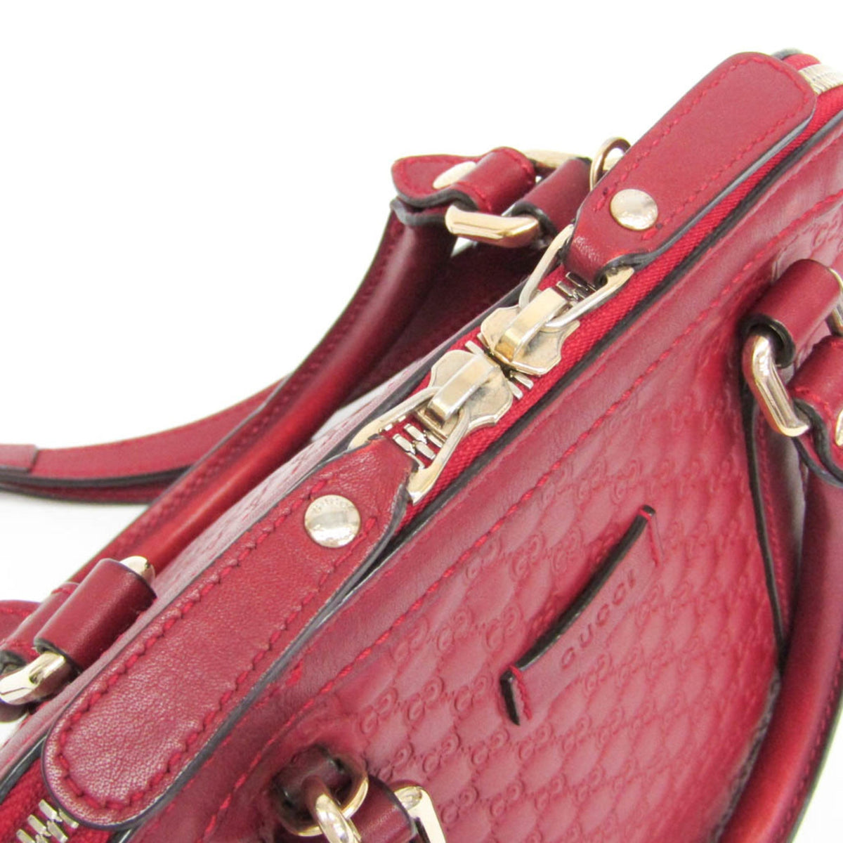 PRE-OWNED Gucci MicroGuccissima · Leather Handbag