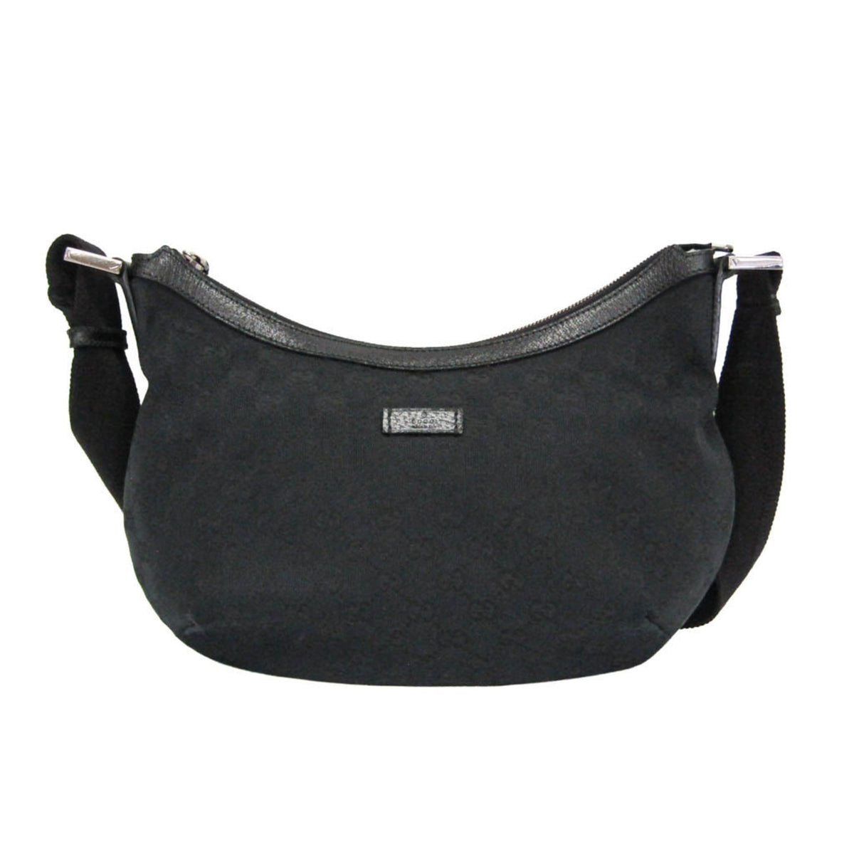 PRE-OWNED Gucci GG Canvas · Leather Shoulder Bag