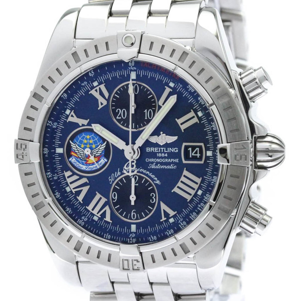 PRE-OWNED Breitling Chronomat Evolution · Blue Impulse