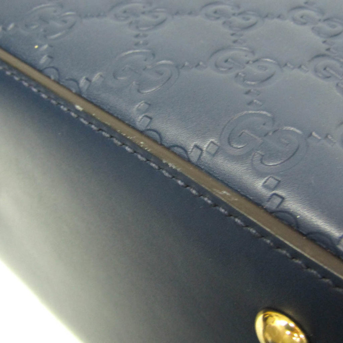 PRE-OWNED Gucci Guccissima · Calfskin · Gold Hardware