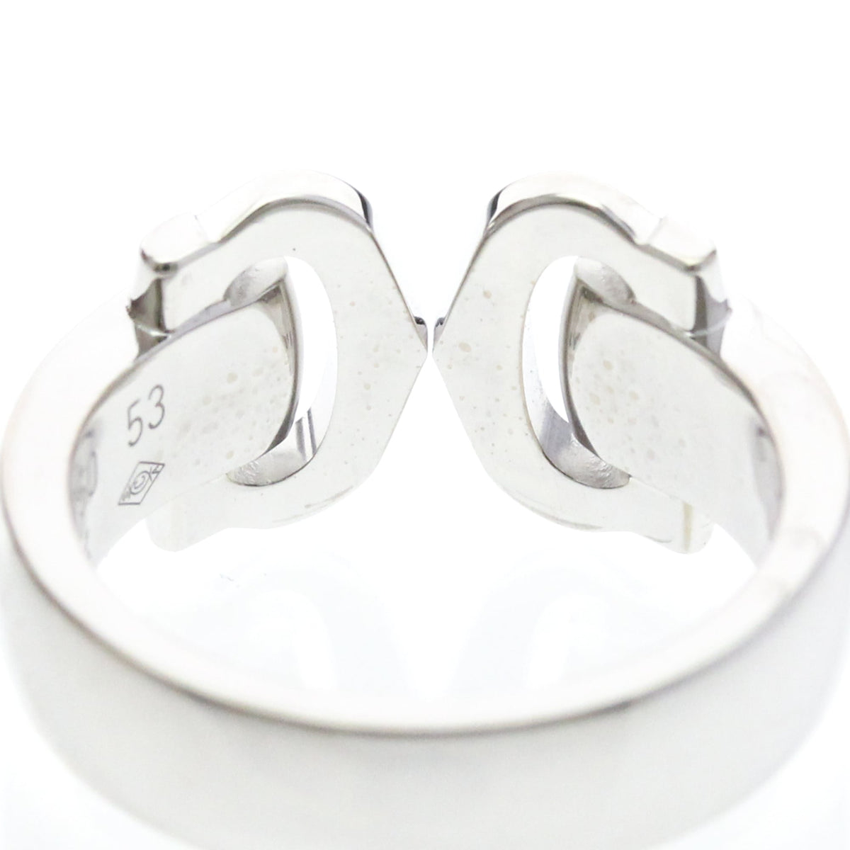 PRE-OWNED Cartier 2C Boucle · 18K White Gold · Diamond