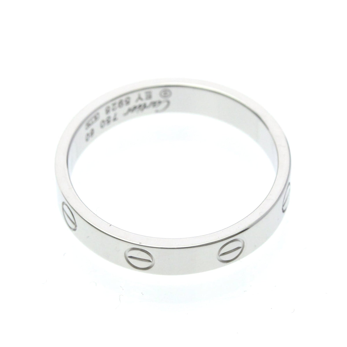 PRE-OWNED Cartier Mini Love Ring · 18K White Gold