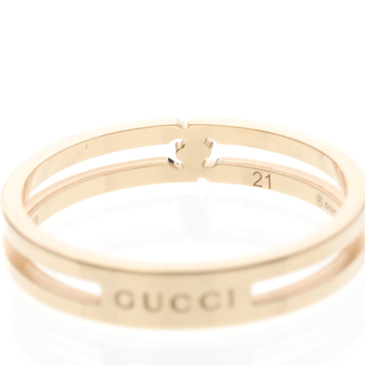 PRE-OWNED Gucci Infinity · Rose Gold Size 9.5