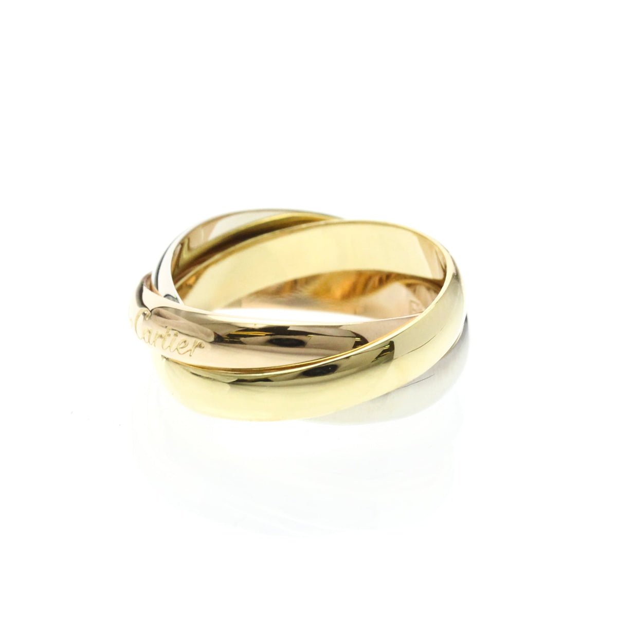 PRE-OWNED Cartier Trinity · Tri-Gold Size 5.75