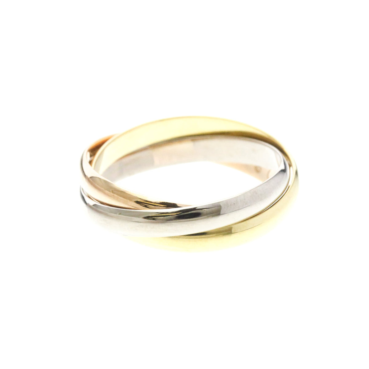 PRE-OWNED Cartier Trinity · Tri-Gold Size 6.75