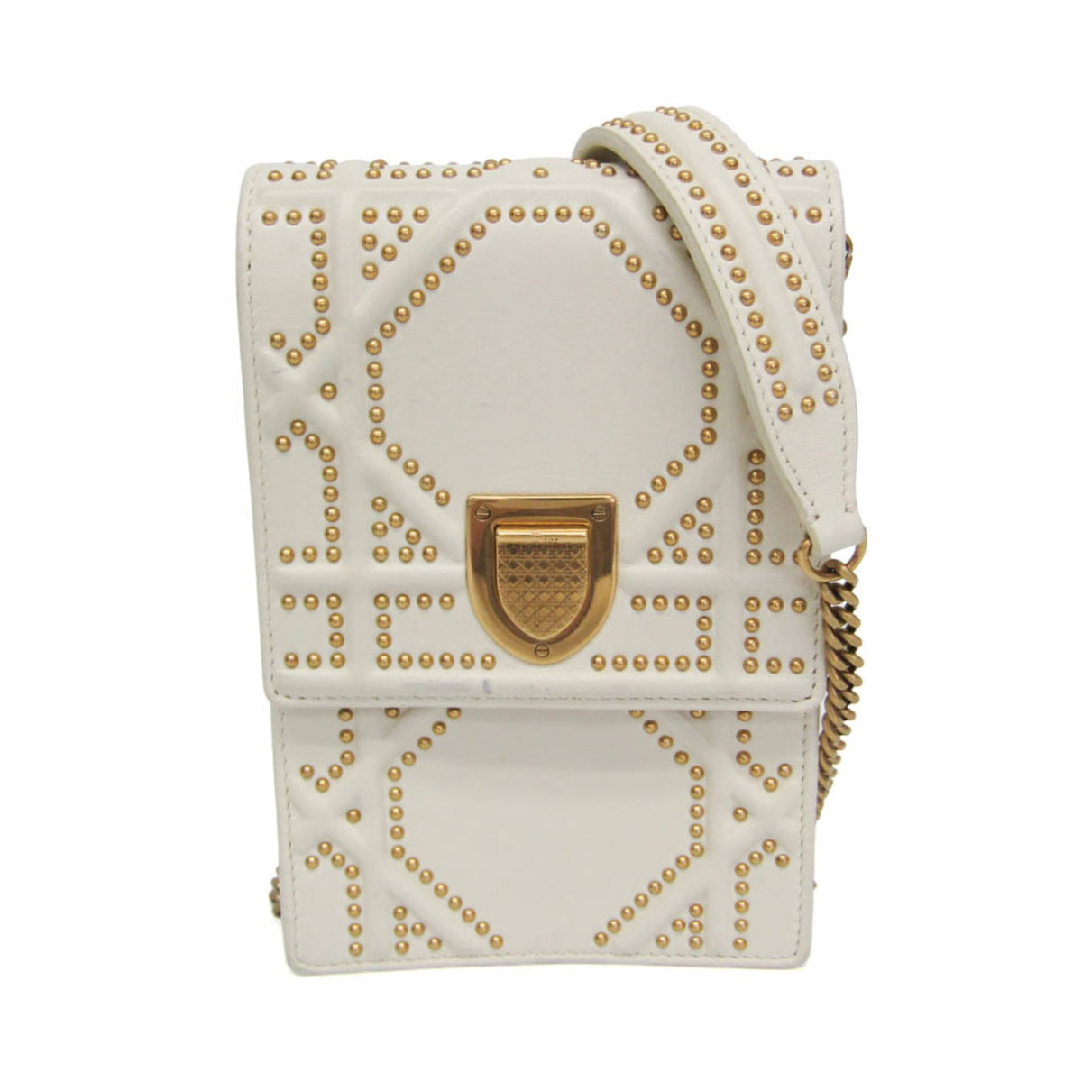 PRE-OWNED Christian Dior Diorama · Studded Leather