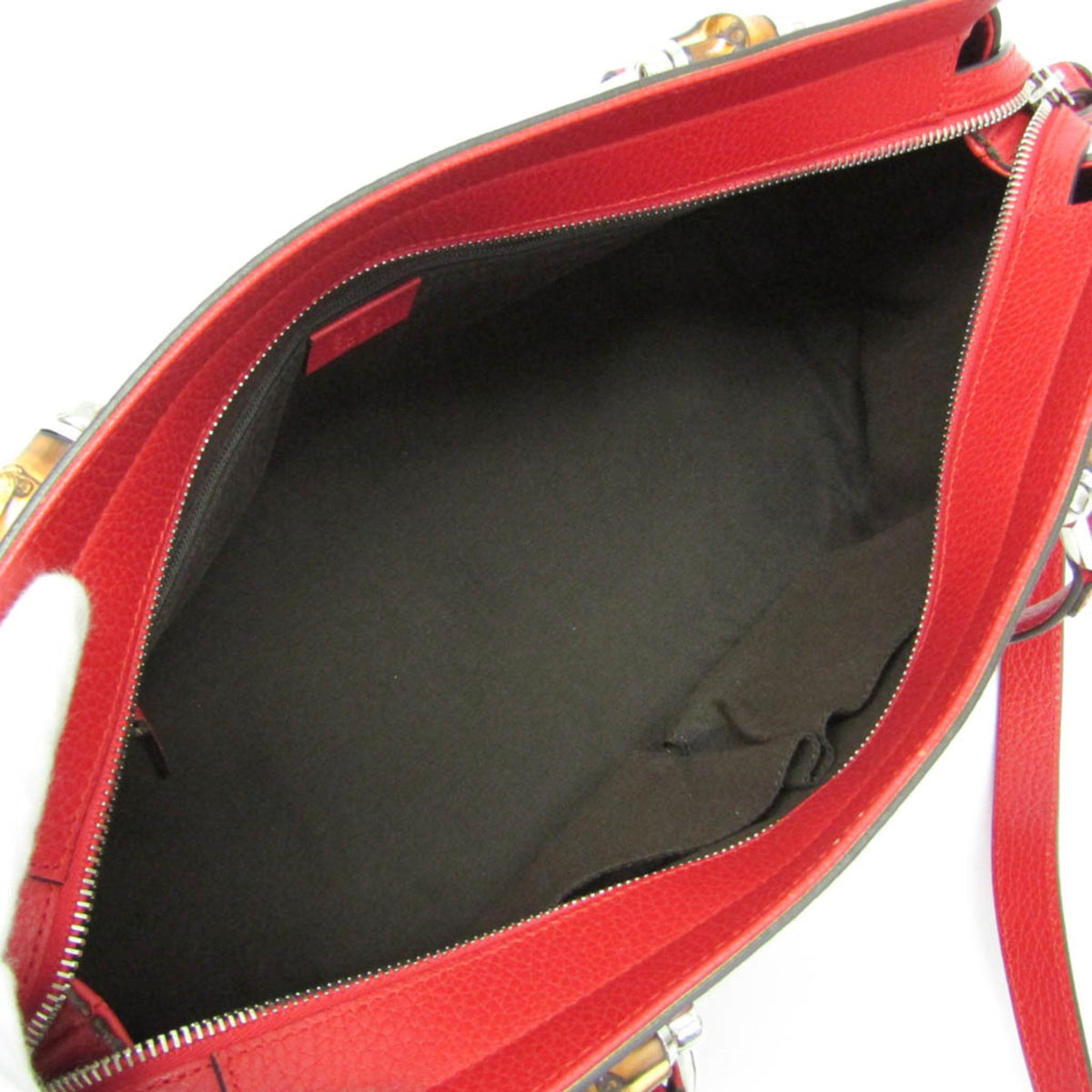 PRE-OWNED Gucci Bamboo · Leather Shoulder Bag