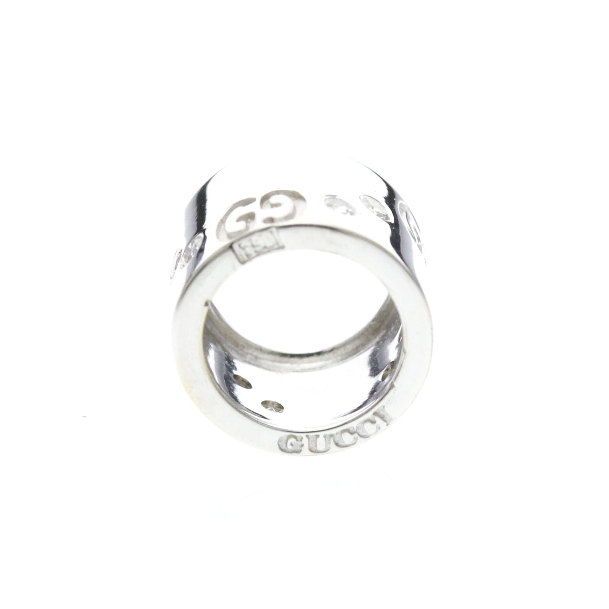 PRE-OWNED Gucci Icon · 18K White Gold · Diamond