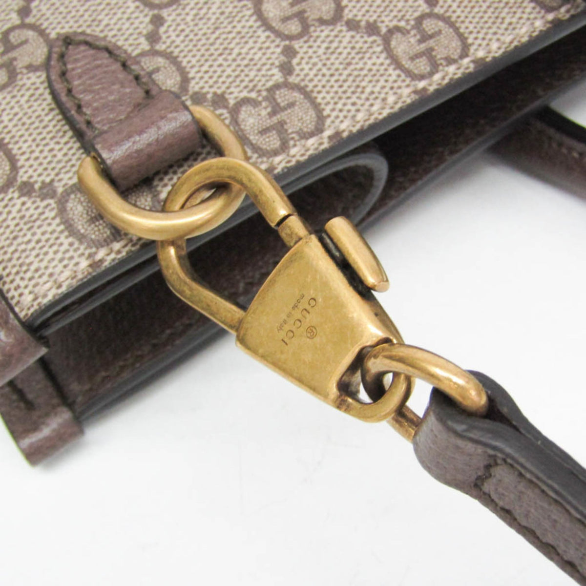 PRE-OWNED Gucci Interlocking · Tiger Tote · GG Supreme