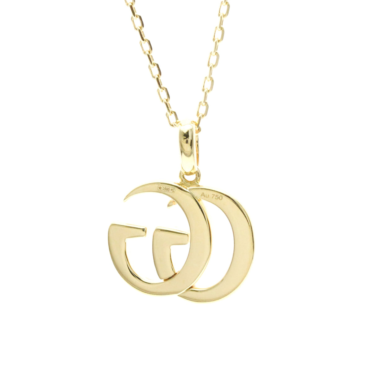 PRE-OWNED Gucci Double GG · 18K Yellow Gold