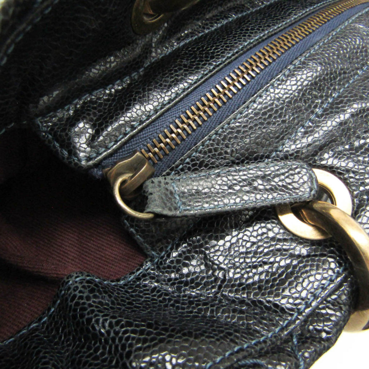 PRE-OWNED Chanel Matelasse Chain · Grained Calfskin