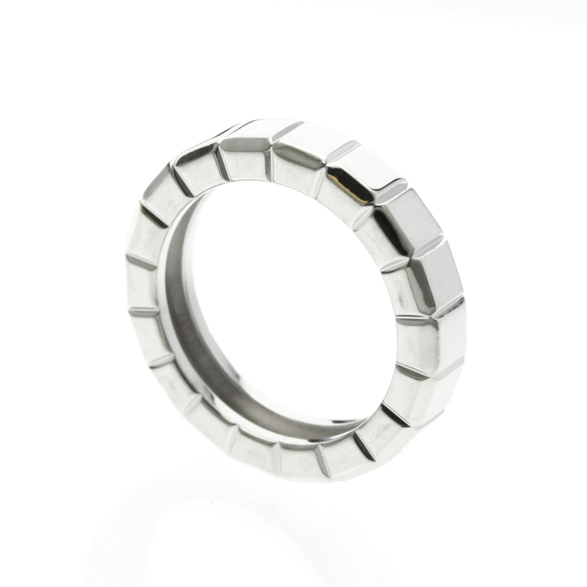 PRE-OWNED Chopard Ice Cube · 18K White Gold Size 4.5
