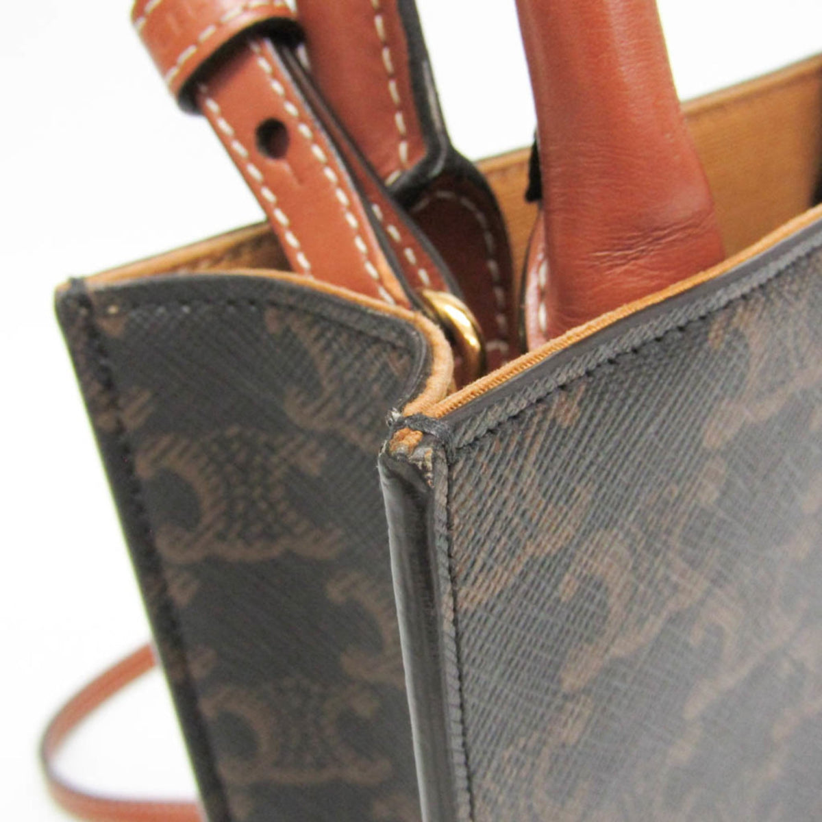PRE-OWNED Celine Triomphe Vertical Cabas Mini