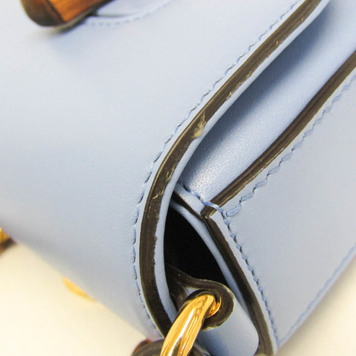 PRE-OWNED Gucci Bamboo · Leather