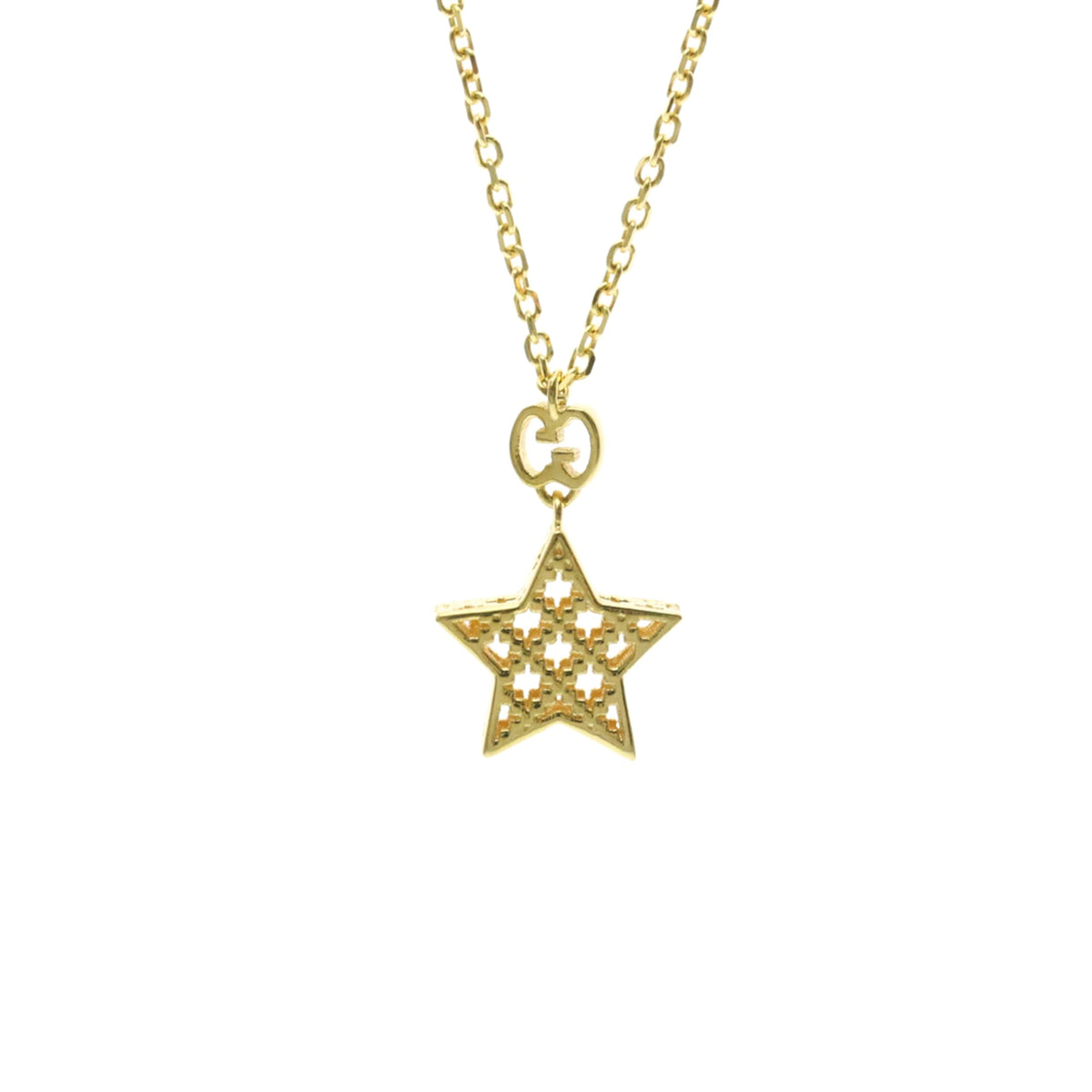 PRE-OWNED Gucci Diamantissima Star · 18K Yellow Gold