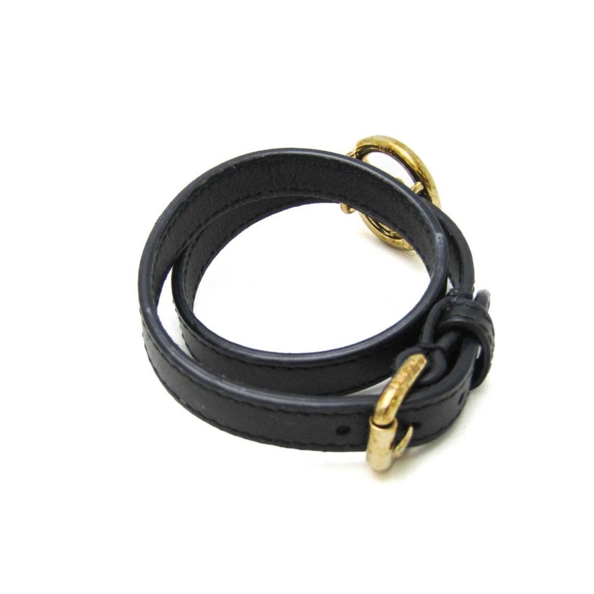 PRE-OWNED Fendi F Is · Leather Charm Bracelet
