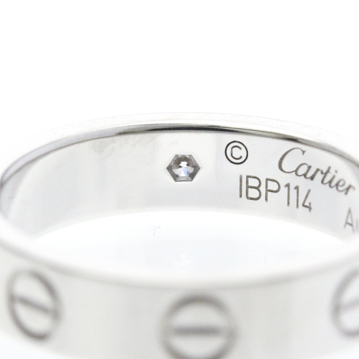 PRE-OWNED Cartier Mini Love · 18K White Gold · Diamond