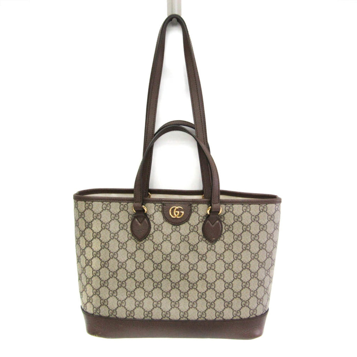 PRE-OWNED Gucci Double G · GG Supreme Tote