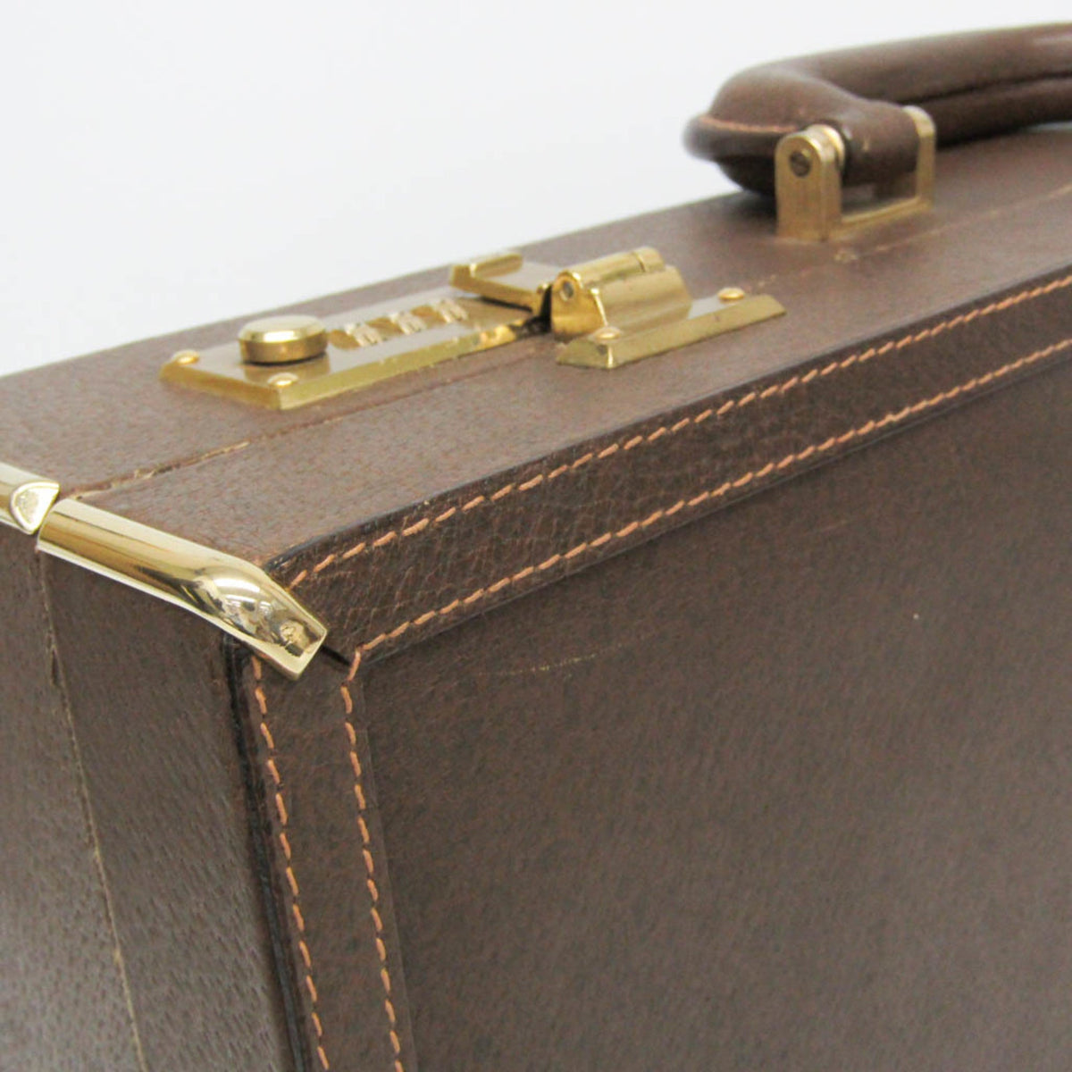PRE-OWNED Gucci Interlocking G · Leather Attaché Case