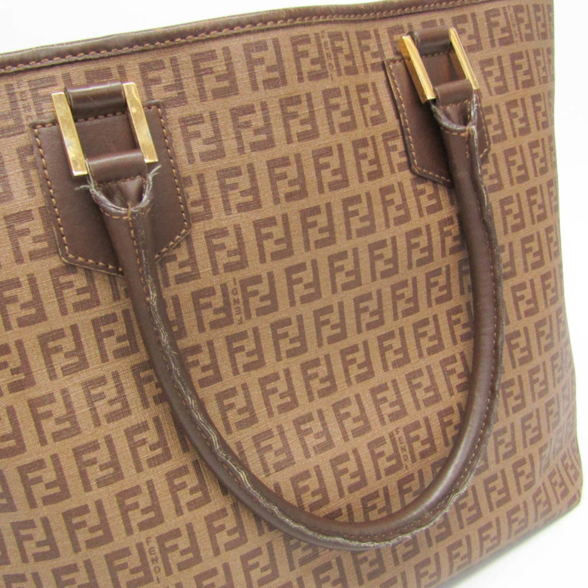 PRE-OWNED Fendi Zucchino · Coated Canvas Tote