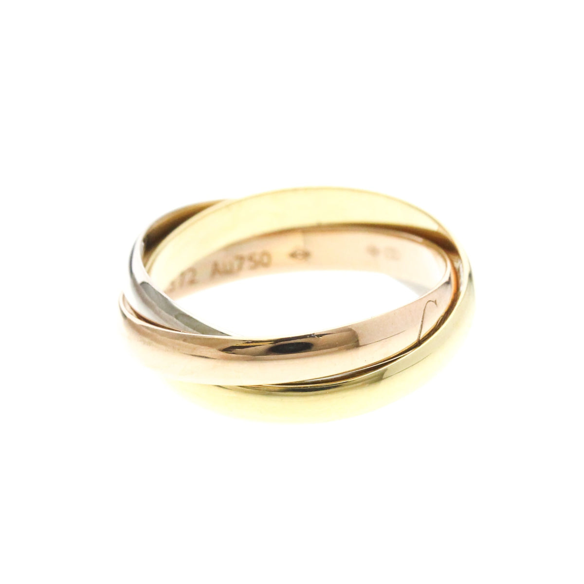 PRE-OWNED Cartier Trinity · Tri-Gold Size 5.25