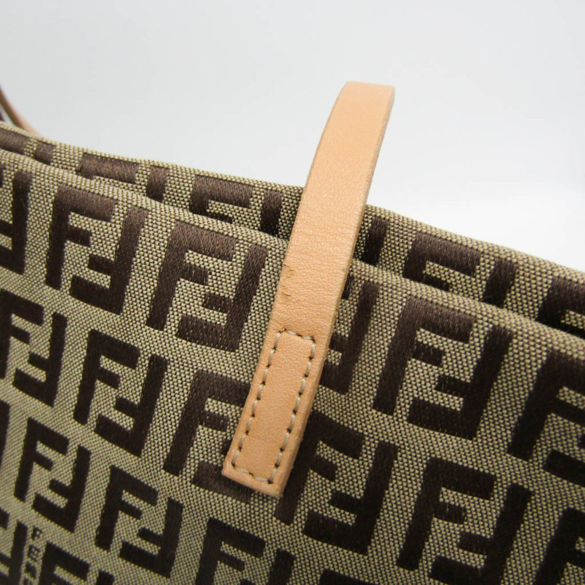 PRE-OWNED Fendi Zucchino Canvas Tote