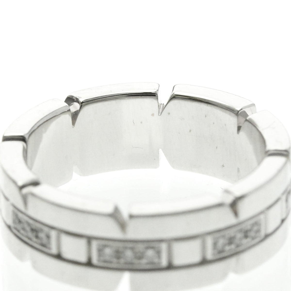 PRE-OWNED Cartier Tank Française · 18K White Gold · Diamond Size 4.75