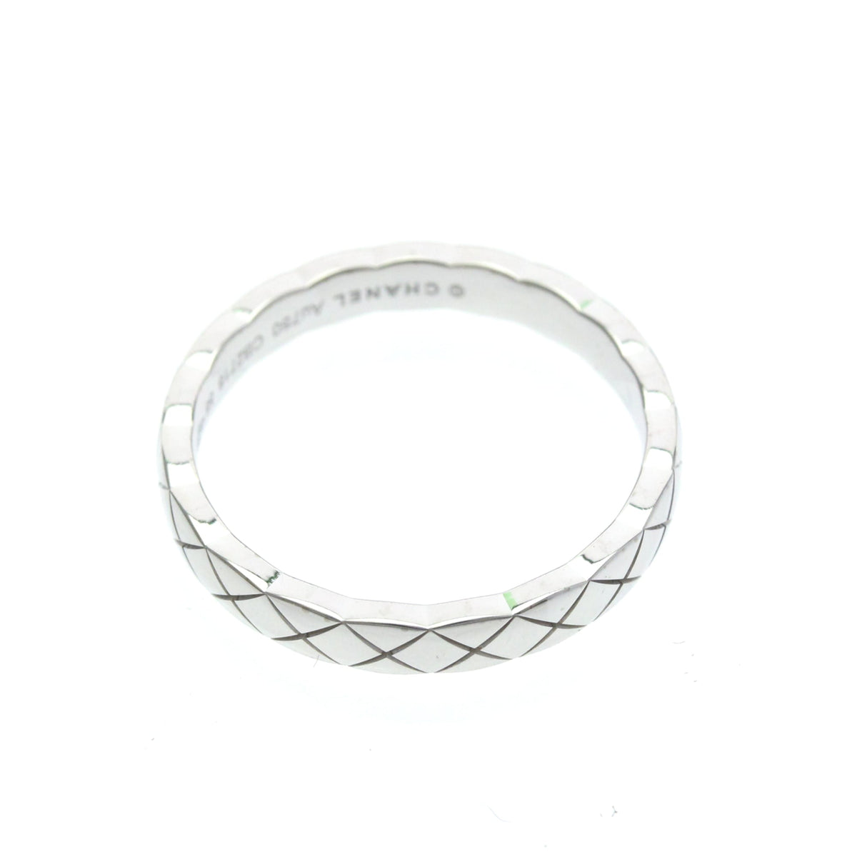 PRE-OWNED Chanel Coco Crush · 18K White Gold Size 7.5