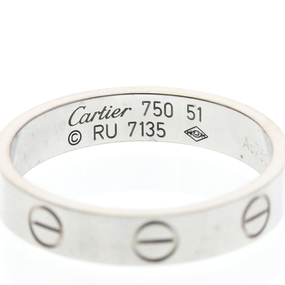 PRE-OWNED Cartier Mini Love · 18K White Gold