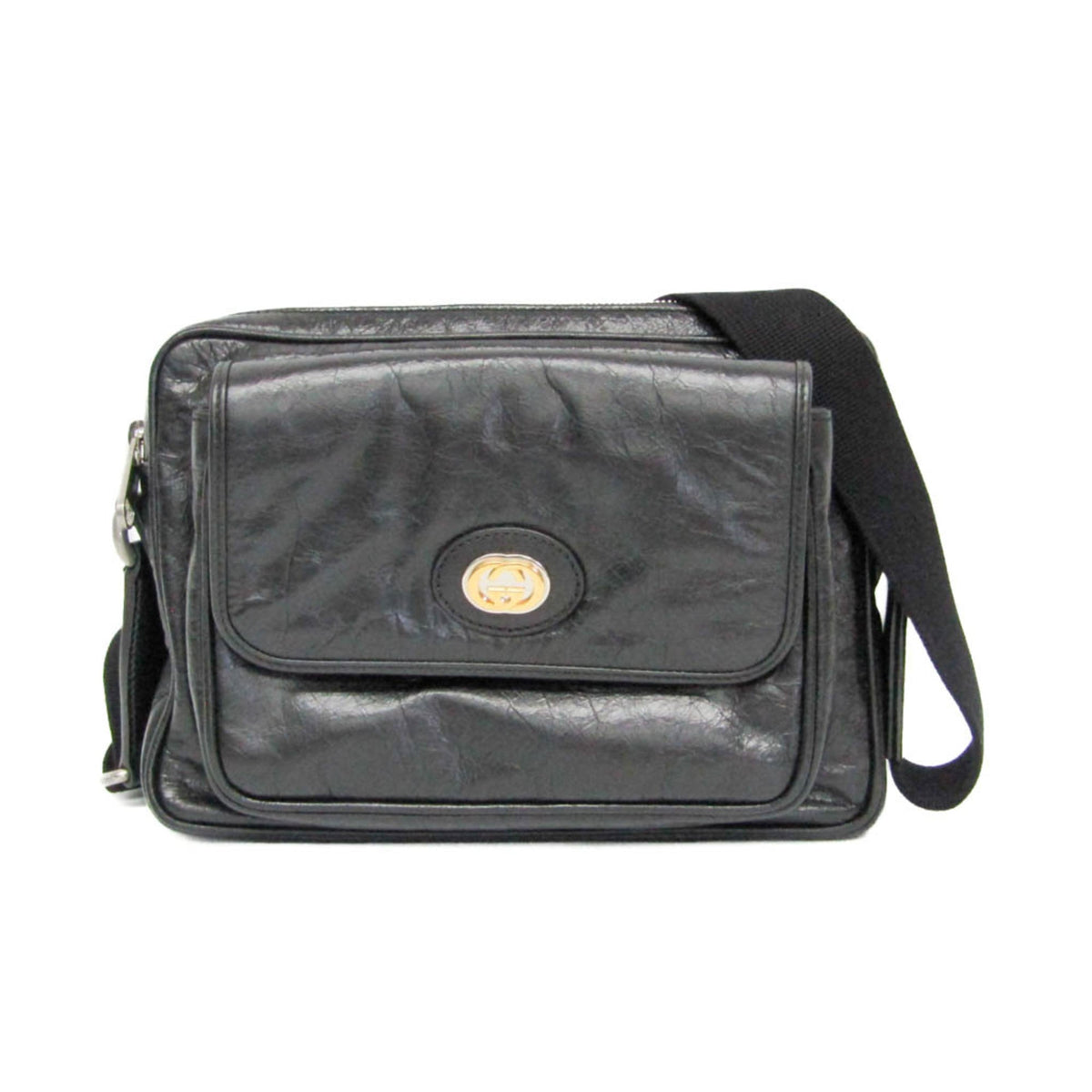 PRE-OWNED Gucci Messenger · Leather Crossbody