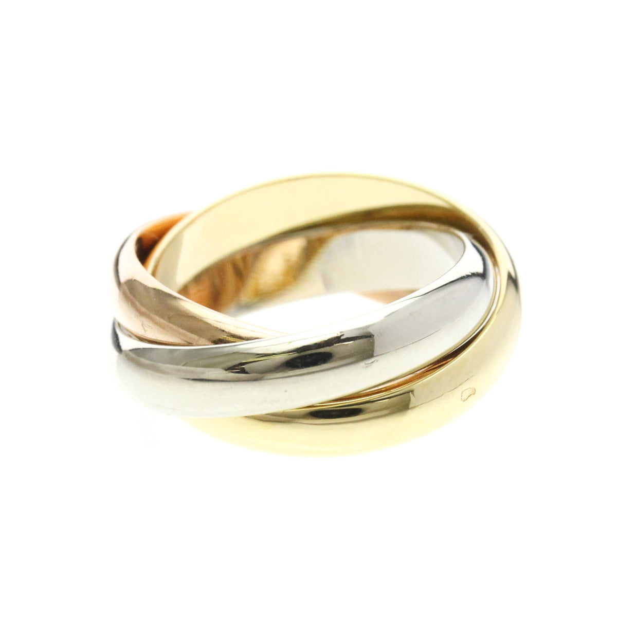 PRE-OWNED Cartier Trinity · Tri-Gold Size 5.25