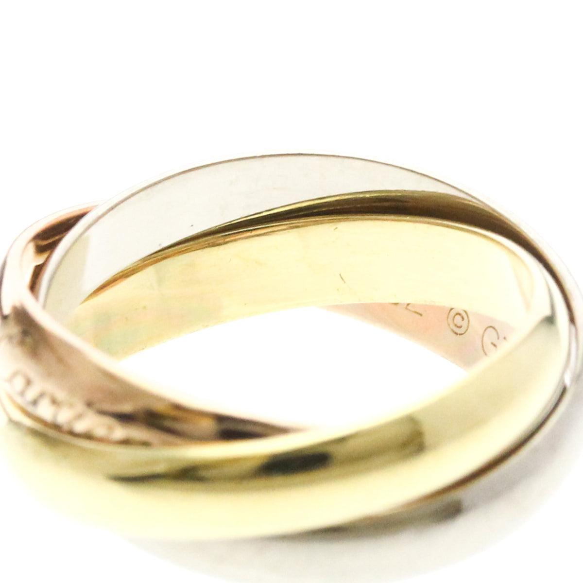 PRE-OWNED Cartier Trinity · Tri-Gold Size 6