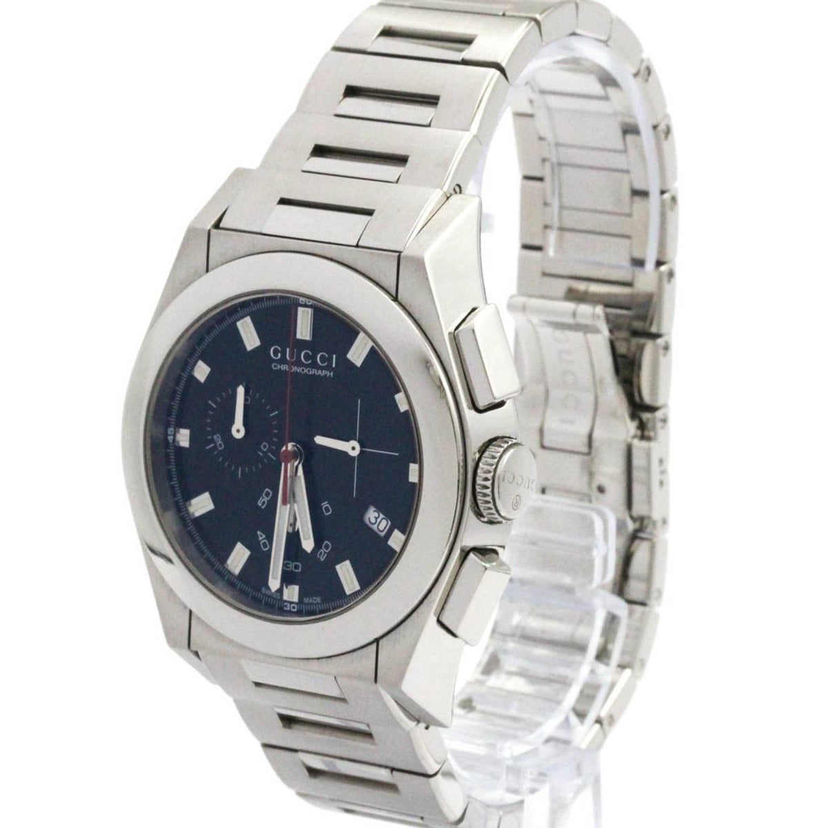 PRE-OWNED Gucci Pantheon · Steel · Chronograph