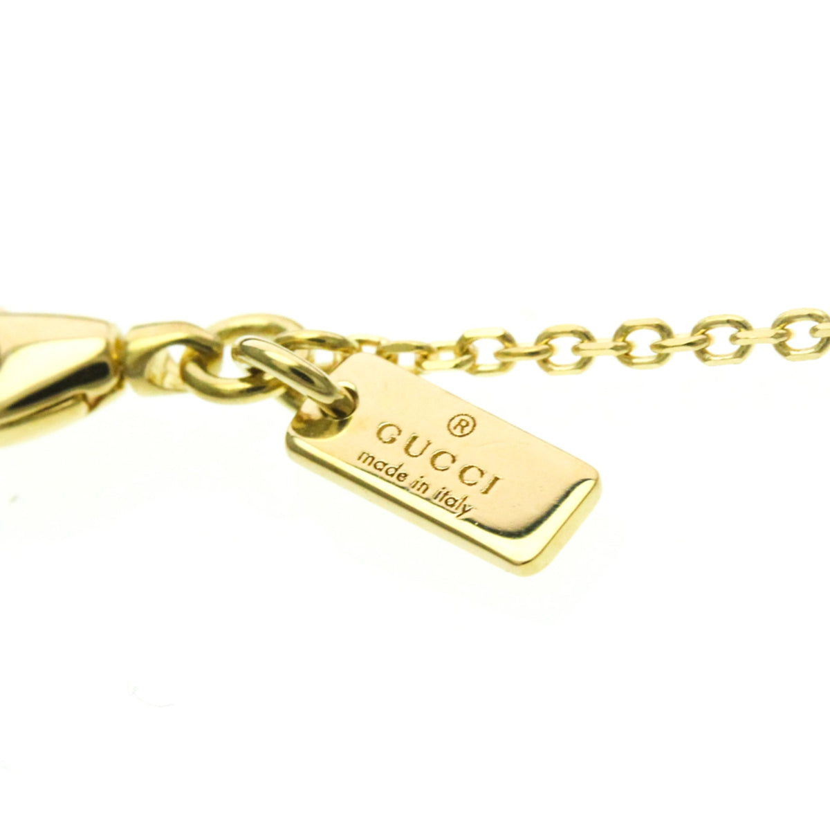 PRE-OWNED Gucci Diamantissima Star · 18K Yellow Gold