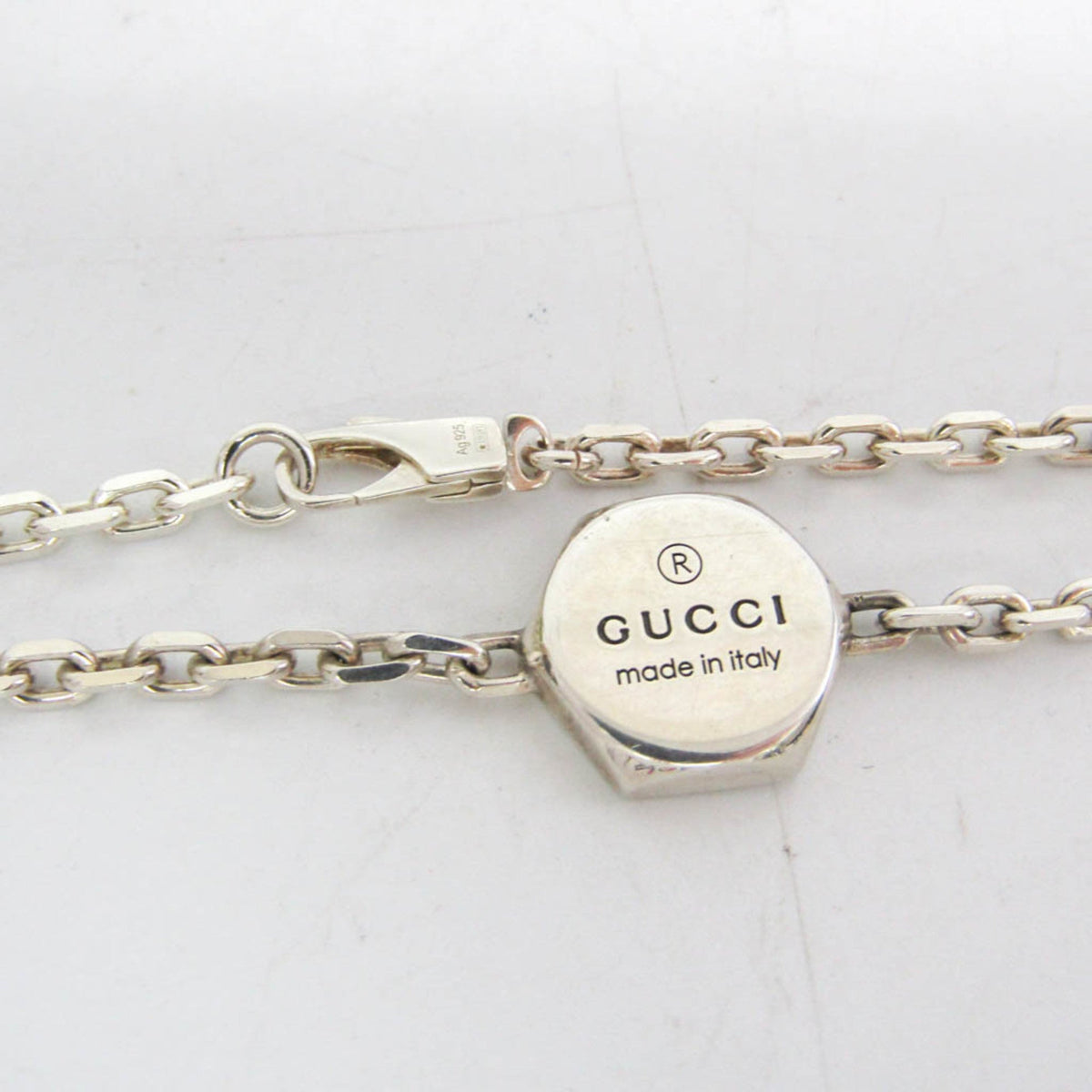 PRE-OWNED Gucci Hexagon · Sterling Silver