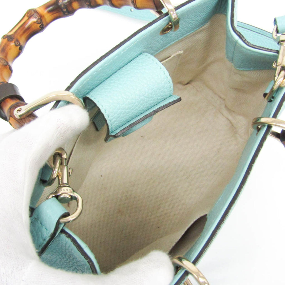 PRE-OWNED Gucci Bamboo Mini Shopper