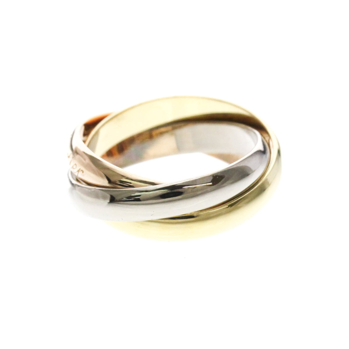 PRE-OWNED Cartier Trinity · Three Gold Size 6.25