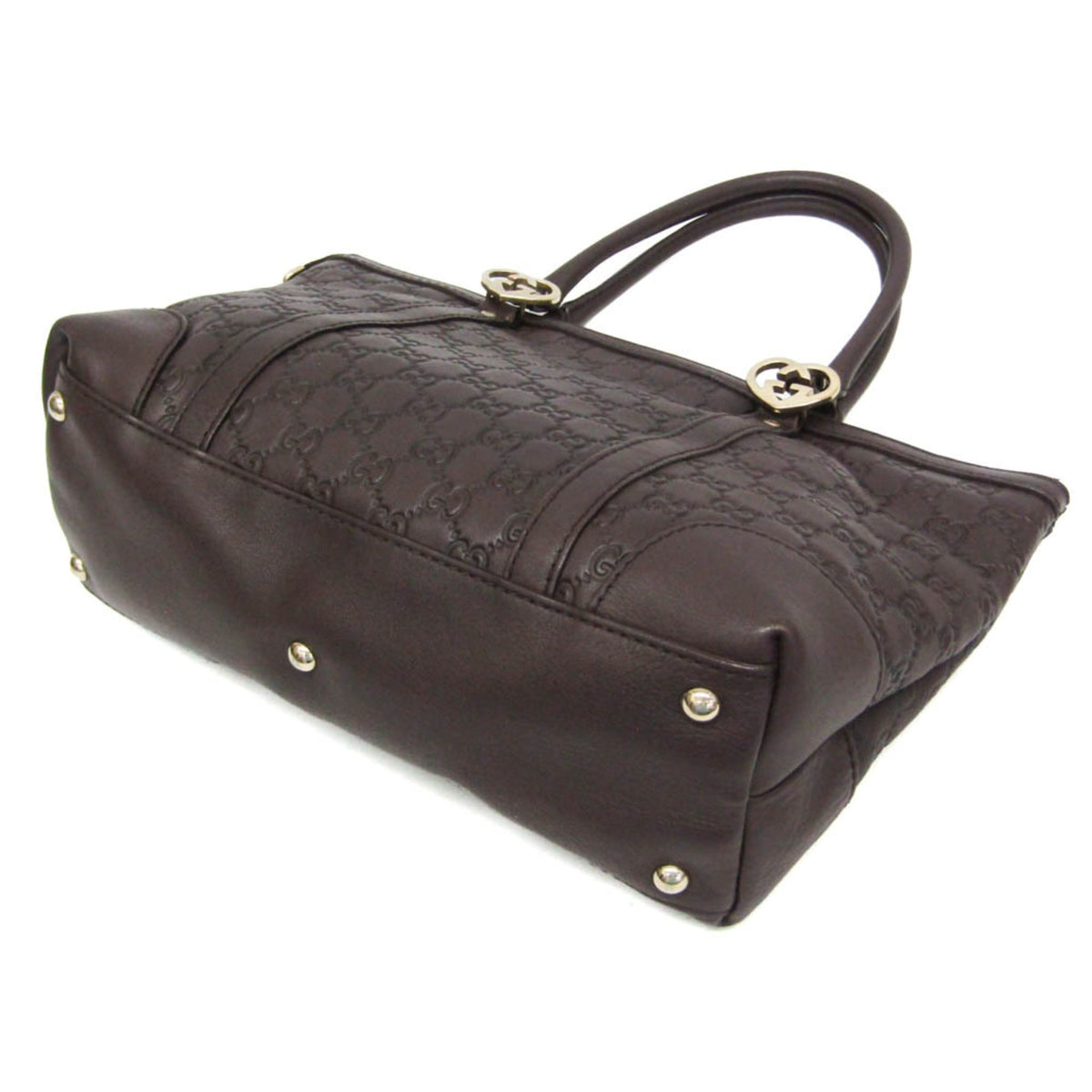 PRE-OWNED Gucci Guccissima · Embossed Leather Tote