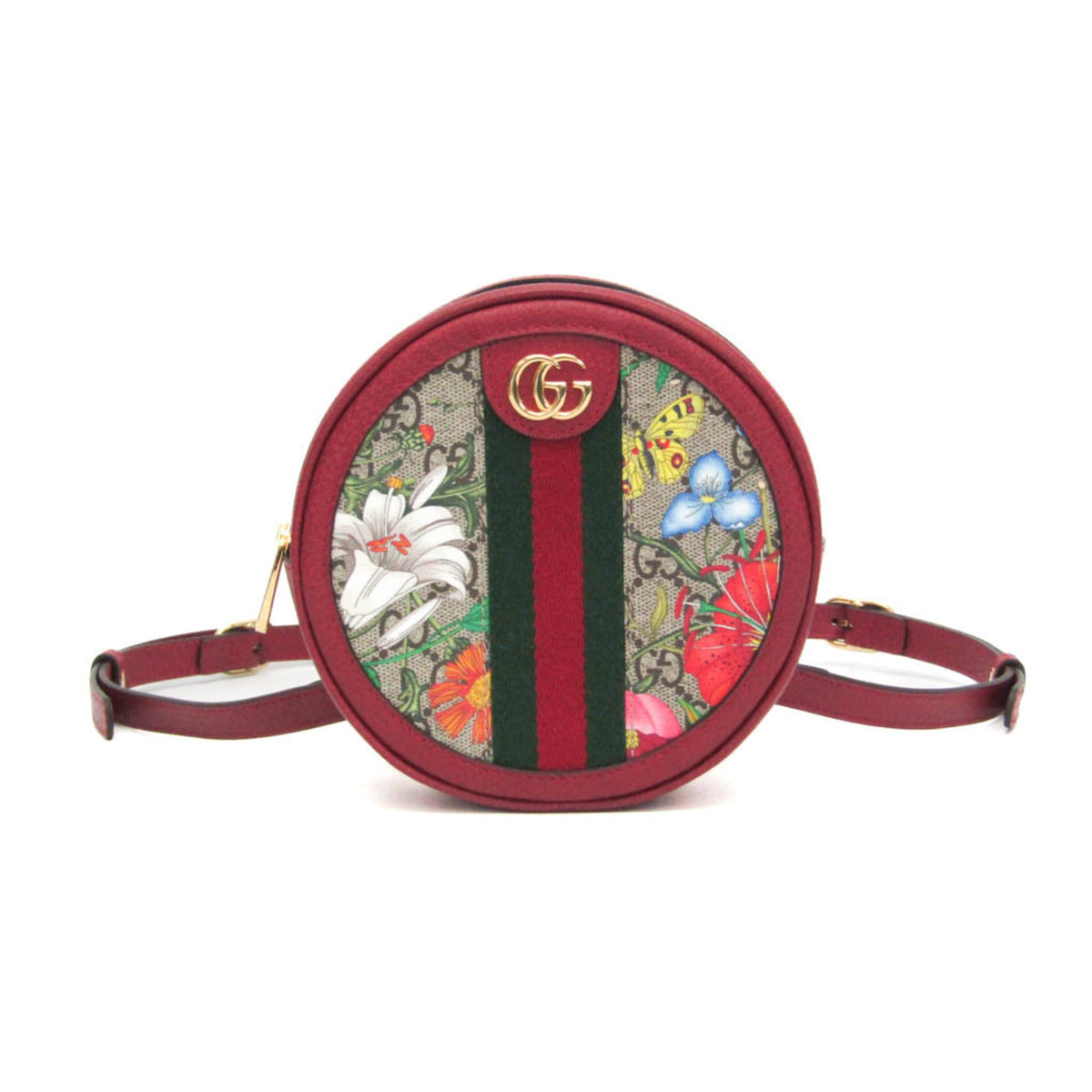 PRE-OWNED Gucci Ophidia GG Flora · Backpack